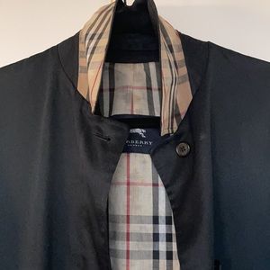 Authentic black Burberry trench coat